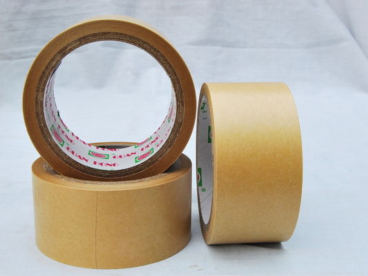 China custom tan / red / green wide kraft paper tape with strong adhesive supplier